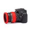 easyCover lens rim - 62mm objektív védő gyűrű szett (piros)